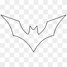 Batman Nightwing Clip Art - Batman Logo Outline, HD Png Download - batarang png