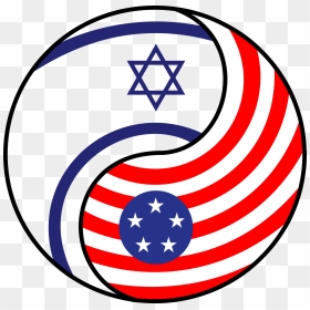 Yin Yang Israel America Clip Arts - America And Israel Flag Png, Transparent Png - israel png