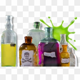 Glass Bottle, HD Png Download - potions png