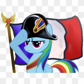 French Clipart Napoleon - Rainbow Dash Salute Gif, HD Png Download - napoleon png