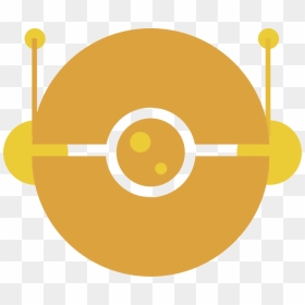 Angle,yellow,circle - 2 Player Pokemon Playmat, HD Png Download - robot head png