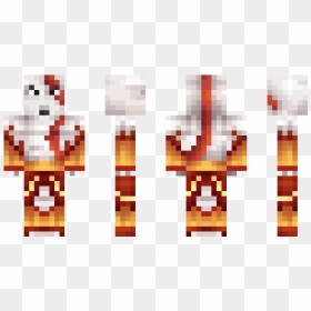 Skin Do Kratos Do Minecraft, HD Png Download - minecraft character png