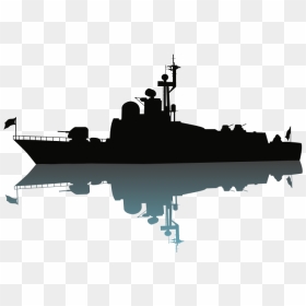 Vector Graphics Naval Ship Royalty-free Destroyer - Navy Boats Silhouette, HD Png Download - navy png