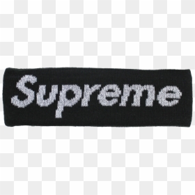 Black Supreme Headband Png, Transparent Png - supreme png