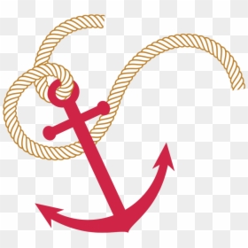 Anchor With Rope Transparent, HD Png Download - anchor png