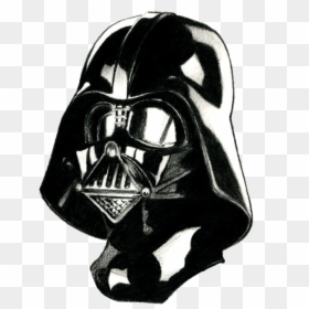 Darth Vader Drawing Head, HD Png Download - darth vader png
