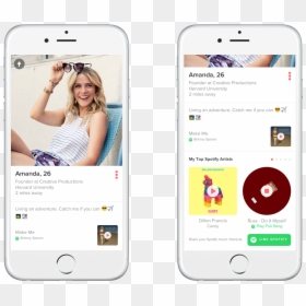 Tinder Spotify, HD Png Download - spotify png