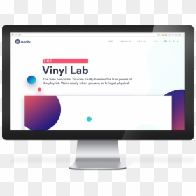 Computer Monitor, HD Png Download - spotify png