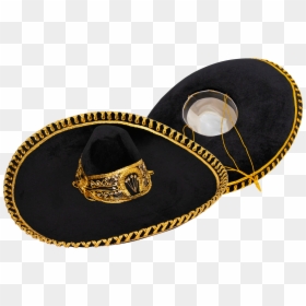 Black And Gold Sombrero, HD Png Download - sombrero png