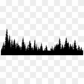 Black And White Forest Png, Transparent Png - forest png