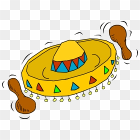 Cartoon Mexican Hat Png, Transparent Png - sombrero png