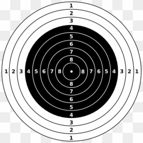 Issf Air Rifle Target, HD Png Download - target png