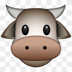Cow Emoji Png, Transparent Png - cow png
