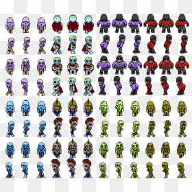 Pixel Zombie Sprite Sheet, HD Png Download - vhv