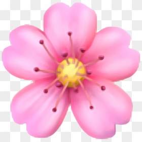 Pink Flower Emoji Transparent, HD Png Download - cherry blossom png
