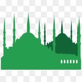 Mosque Background Green Islamic, HD Png Download - turkey png