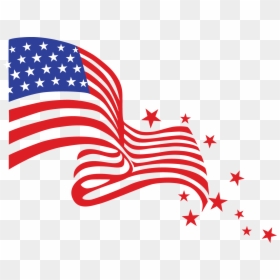 Transparent American Flag Clip Art, HD Png Download - us flag png