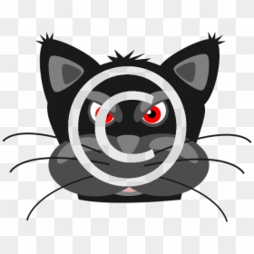 Cute Cartoon Cats Face, HD Png Download - black panther png