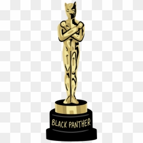 Oscar Trophy Black Panther, HD Png Download - black panther png