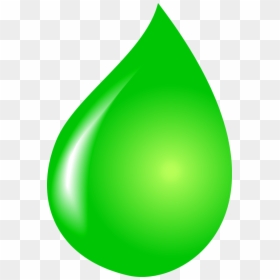 Green Water Drop Clipart, HD Png Download - water drop png