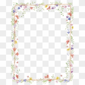 Flower Frame Transparent, HD Png Download - frames png