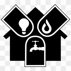 Gas Water And Electricity, HD Png Download - electricity png