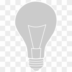 Light Bulb Silhouette Svg, HD Png Download - lightbulb png