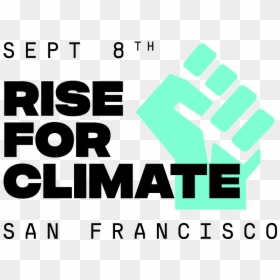 Rise For Climate Logo, HD Png Download - fist png