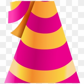 Pink Birthday Hat Transparent Background, HD Png Download - party hat png