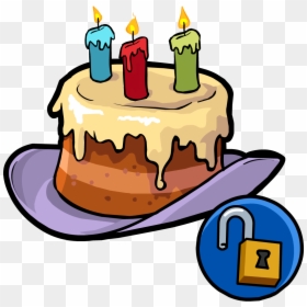 Birthday Cake Hat Png, Transparent Png - party hat png