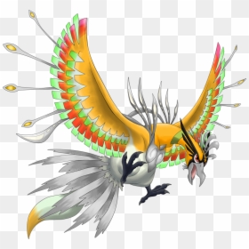 Pokemon Ho Oh Shiny, HD Png Download - ho oh png