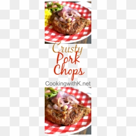 Cooked Meat That Looks Purple Breaded, HD Png Download - pork chop png