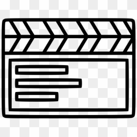 Line Art, HD Png Download - movie clapboard png