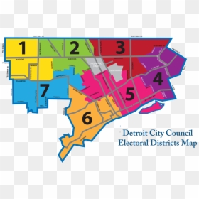 Detroit By District, HD Png Download - detroit png