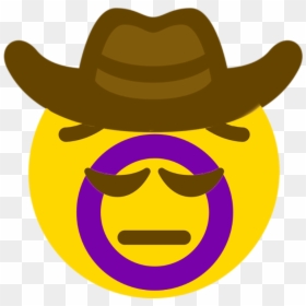 Sad Cowboy Emoji Transparent, HD Png Download - cringe emoji png