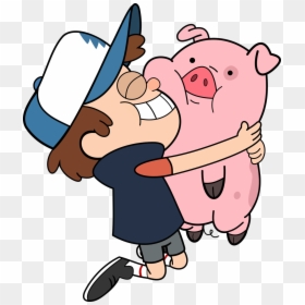 Gravity Falls Dipper Pig, HD Png Download - friends clipart png