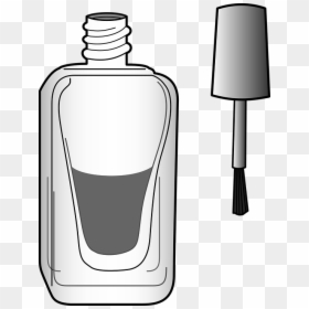 Nail Polish Brush Drawing, HD Png Download - nail polish spill png