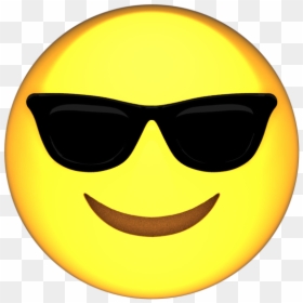 Smiley, HD Png Download - sunglass emoji png
