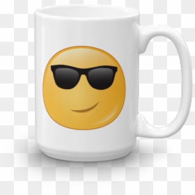 Mug, HD Png Download - sunglass emoji png