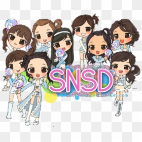 Girls Generation Cartoon, HD Png Download - snsd png