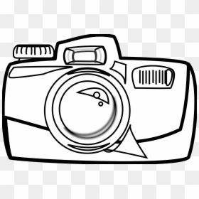 Digital Camera Clipart Black And White, HD Png Download - digital camera png