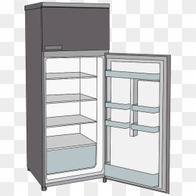 Open Refrigerator Clipart, HD Png Download - freezer png