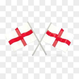 Two Wavy Flags - St Georges Day Png, Transparent Png - england flag png