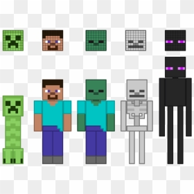 Minecraft Vector Character - Minecraft Character Clipart, HD Png Download - minecraft characters png