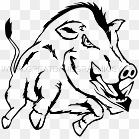 Drawn Boar Hog - Head Of Boar Clipart, HD Png Download - hog png