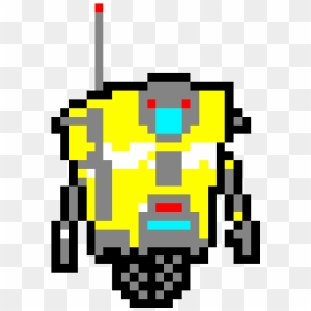 Borderlands Claptrap Pixel Art , Png Download - Pixel Art Claptrap, Transparent Png - claptrap png
