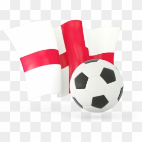 Football With Waving Flag - Armenia, HD Png Download - england flag png