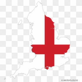 Flag Vector Map Of England - Can Teenagers Get Condoms, HD Png Download - england flag png