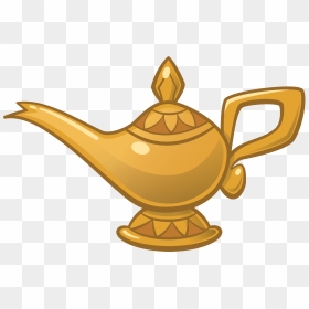 Download Hd Genie Lamp With Smoke Clipart - Aladdin Magic Lamp Cartoon, HD Png Download - genie png