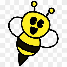 Bee, Insect, Wasp, Honeybee, Cute, Happy - Animated Bumble Bee, HD Png Download - wasp png